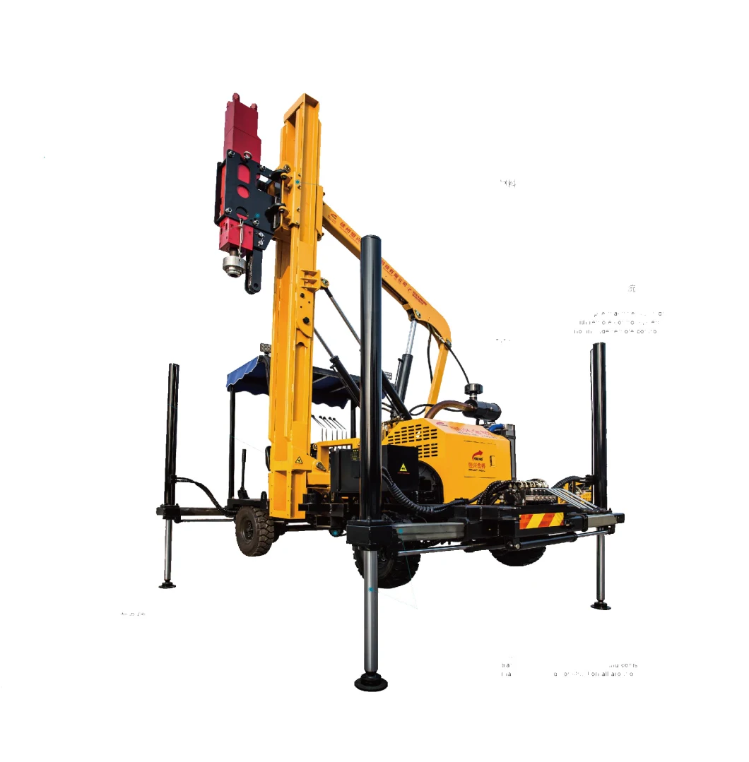 Road Fence Pile Driver Machine Rotary Auger Drilling Machine Screwing Screw Equipment